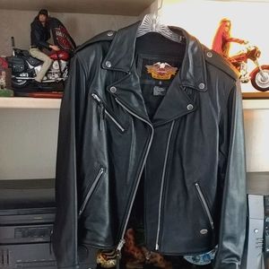 Harley-Davidson™ Vintage Leather Jacket with Patch
